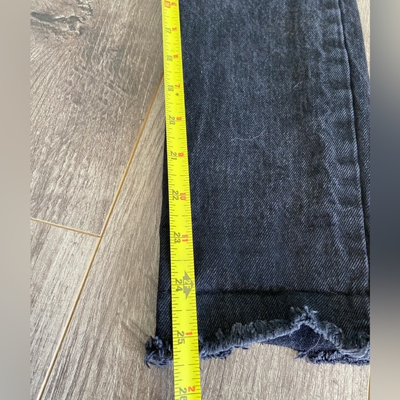 Abercrombie & Fitch “the skinny high rise” curve love, black, raw hem, 5 buttons - Picture 9 of 9